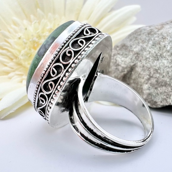 RUBY ZOISITE RING - Picture 7 of 10